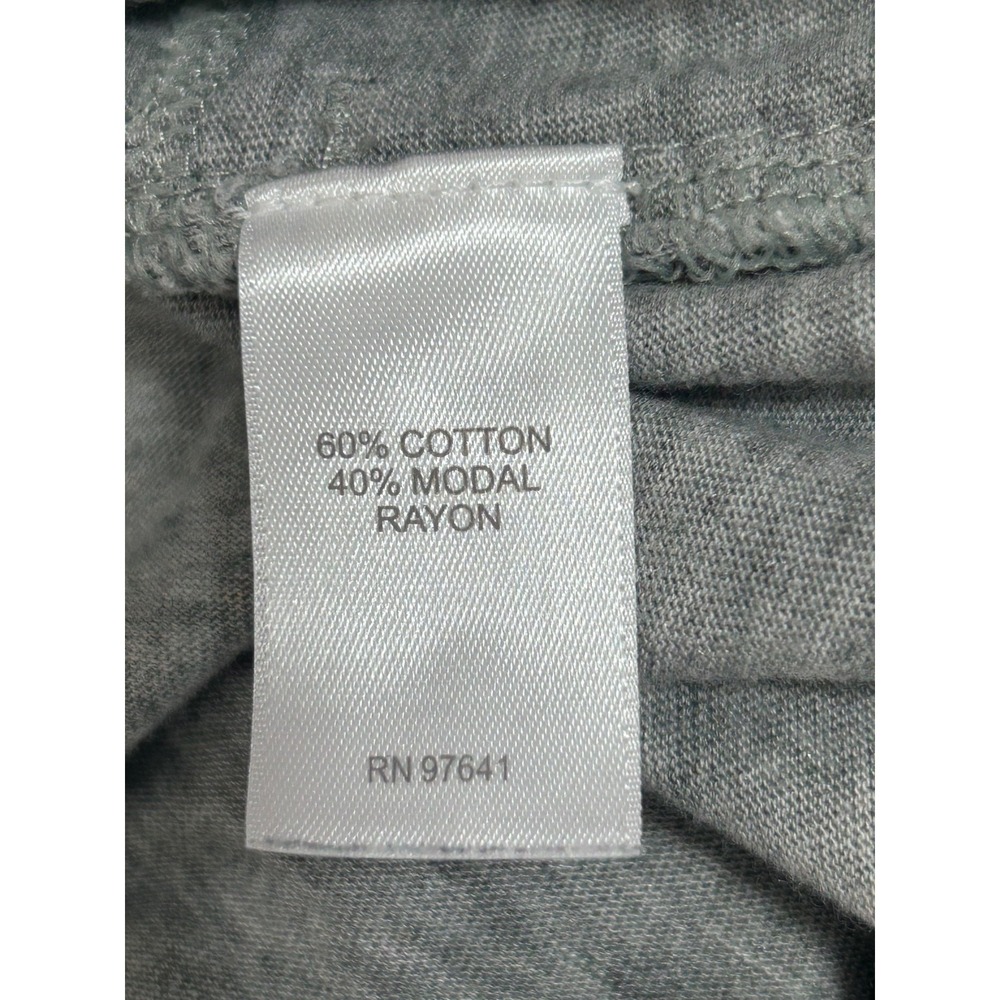 J Jill Pure Jill PJ Crew Neck Shirttail Tunic Grey Size L Pajama Top Loungewear - Picture 5 of 10